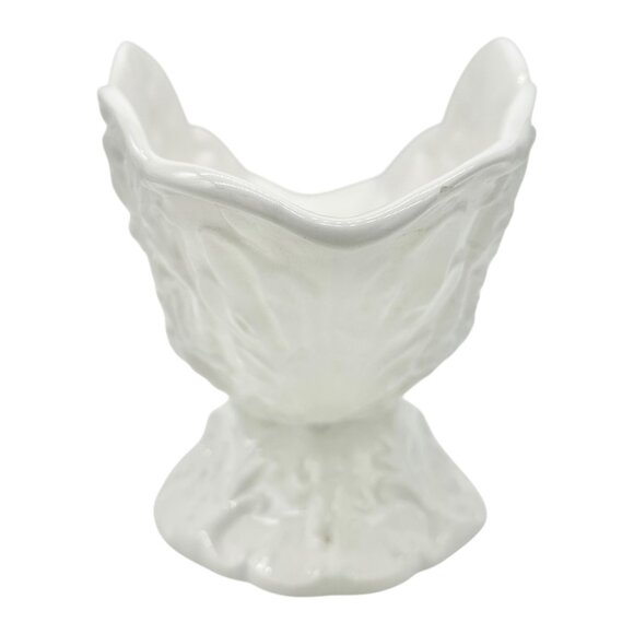 Antique Alcabaca Portugal Planter Centerpiece Fruit Bowl White Ceramic 17x8x6.5 - Picture 3 of 11